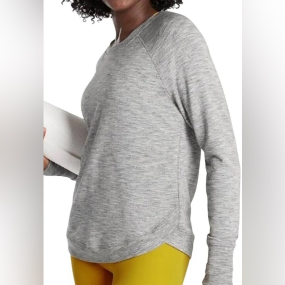 Athleta Mindset Sweatshirt Heather Gray—Size Medium